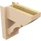 Ekena Millwork 6-in W x 12-in D x 12-in H Balboa Slat Rough Cedar Woodgrain TimberThane Outlooker, Primed Tan OUTUR060X12X12BOA24RCPR - alternate 5